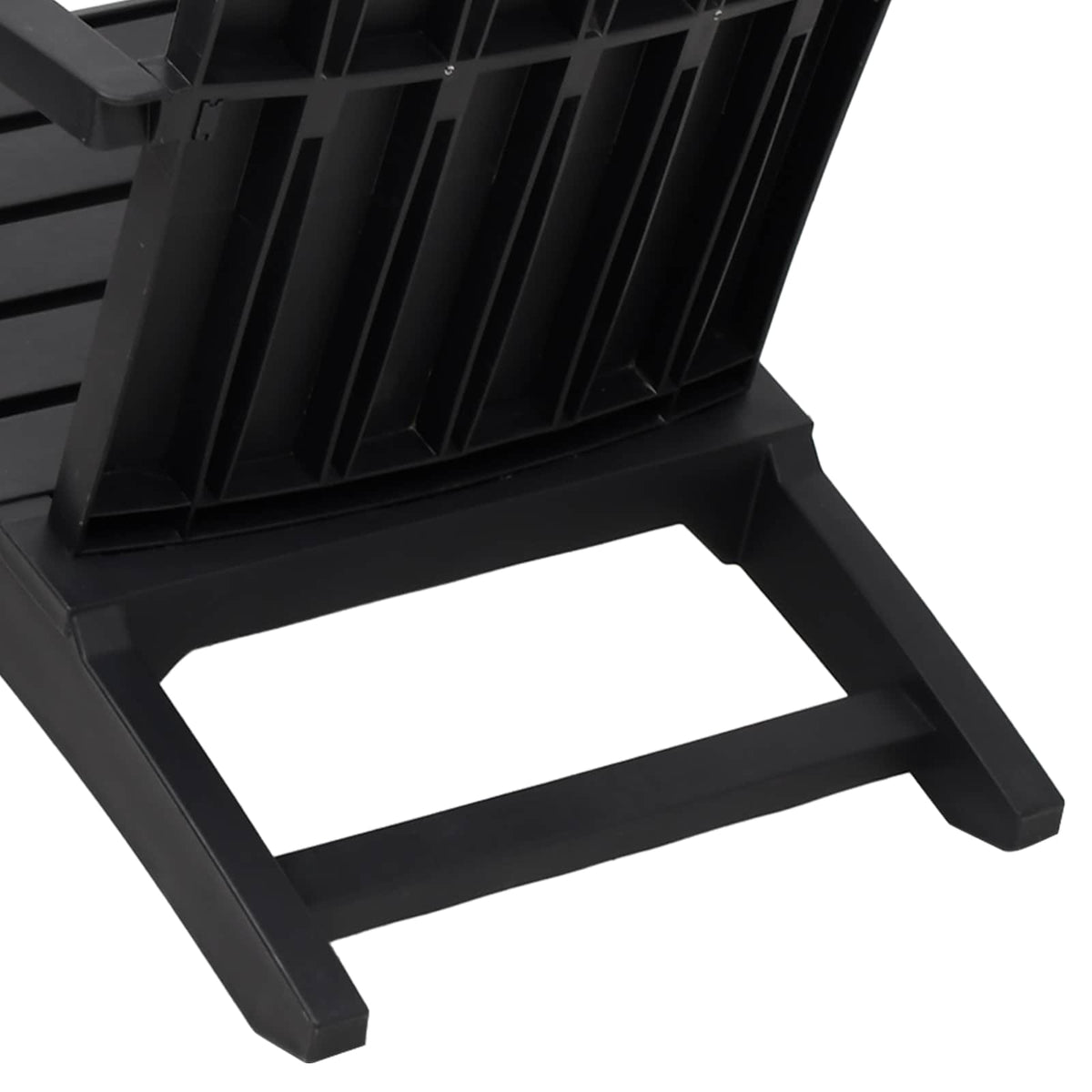 vidaXL Garden Adirondack Chair Black Polypropylene