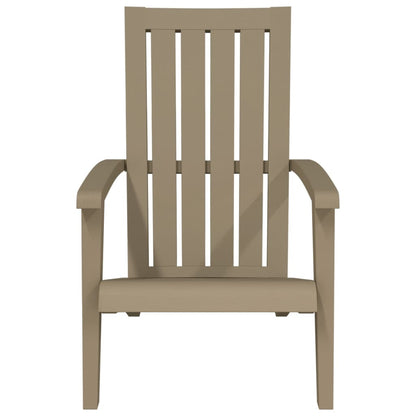 vidaXL Garden Adirondack Chair | Light brown | Polypropylene | Standard