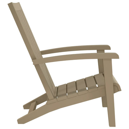 vidaXL Garden Adirondack Chair | Light brown | Polypropylene | Standard