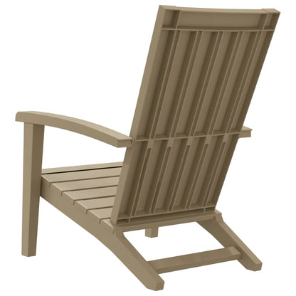vidaXL Garden Adirondack Chair | Light brown | Polypropylene | Standard