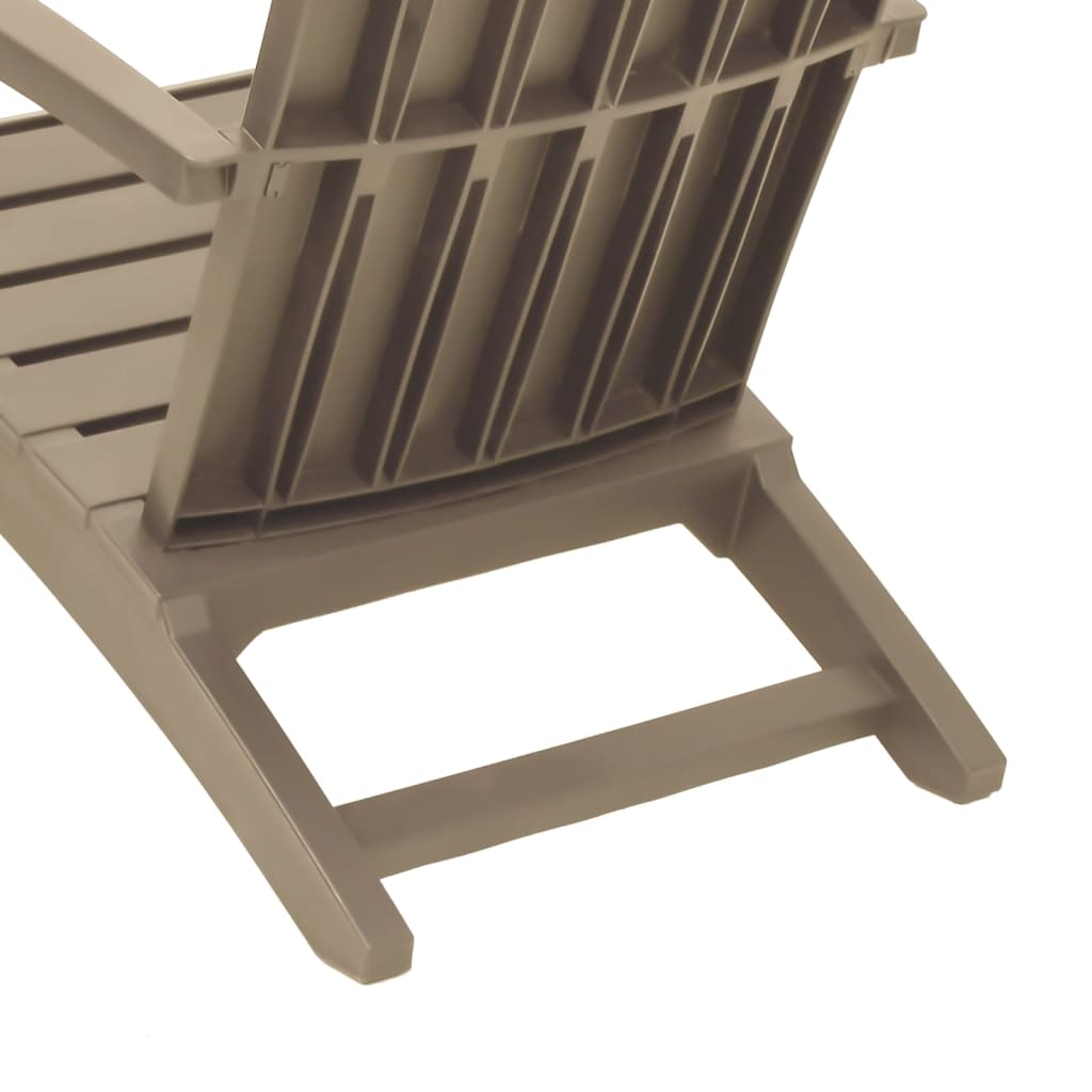 vidaXL Garden Adirondack Chair | Light brown | Polypropylene | Standard