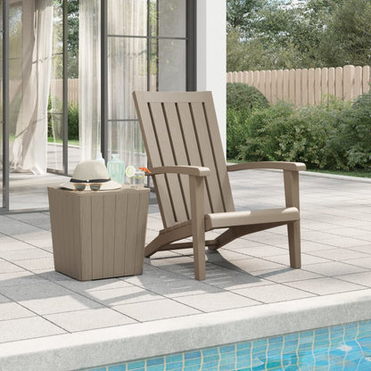 vidaXL Garden Adirondack Chair | Light brown | Polypropylene | Standard