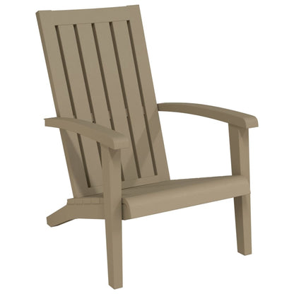 vidaXL Garden Adirondack Chair | Set of 2 | Light brown | Polypropylene (PP)