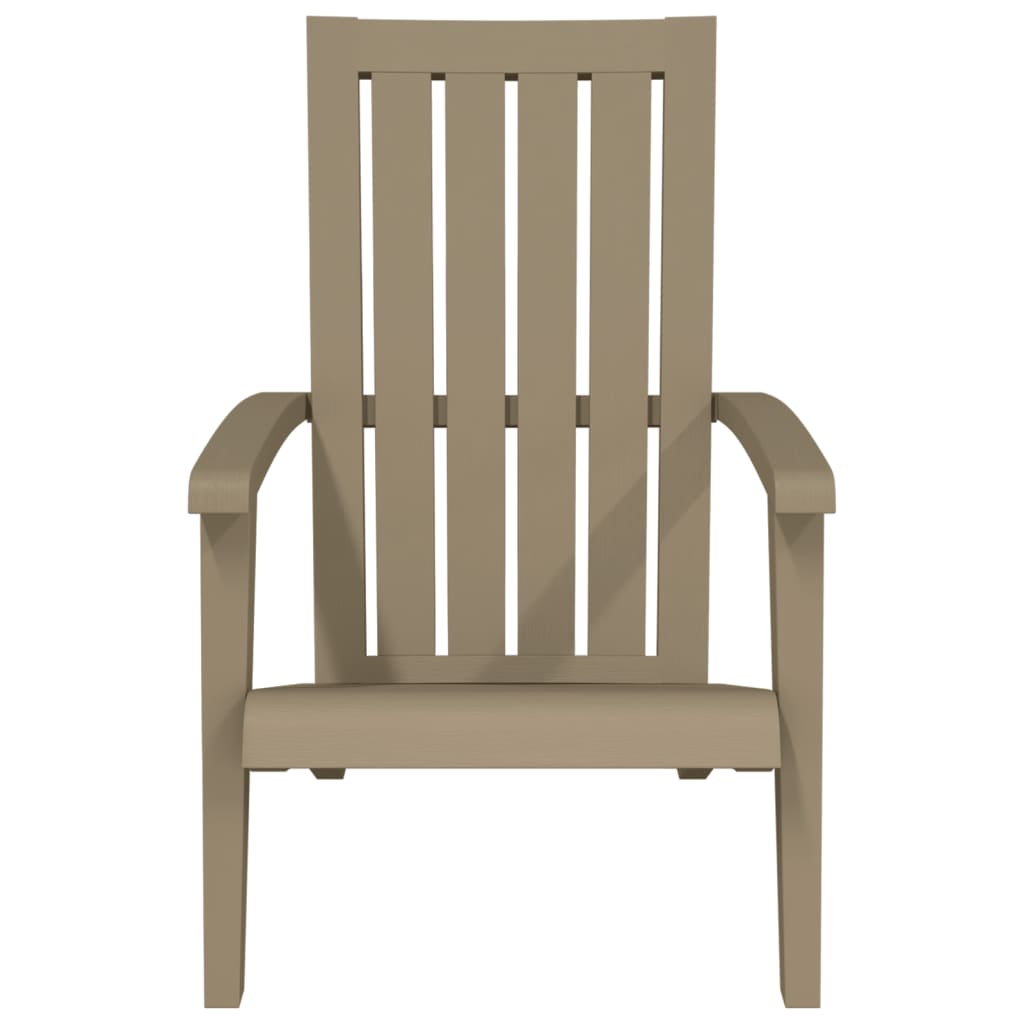 vidaXL Garden Adirondack Chair | Set of 2 | Light brown | Polypropylene (PP)