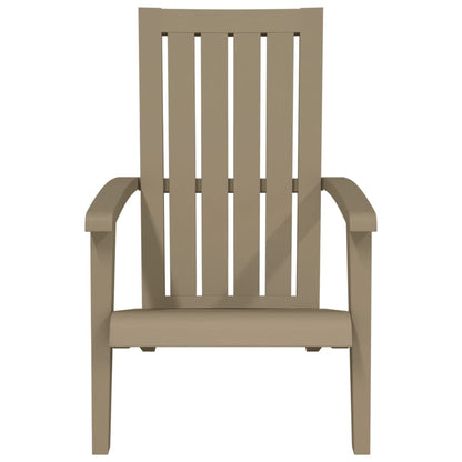 vidaXL Garden Adirondack Chair | Set of 2 | Light brown | Polypropylene (PP)