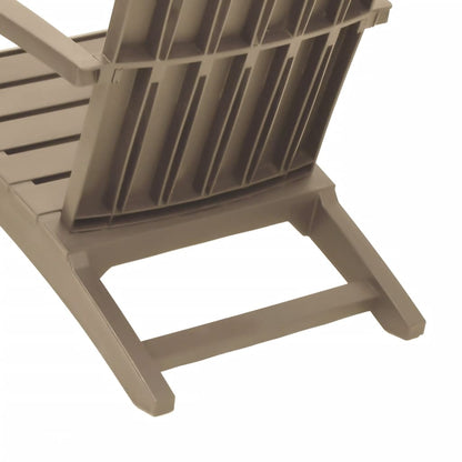 vidaXL Garden Adirondack Chair | Set of 2 | Light brown | Polypropylene (PP)
