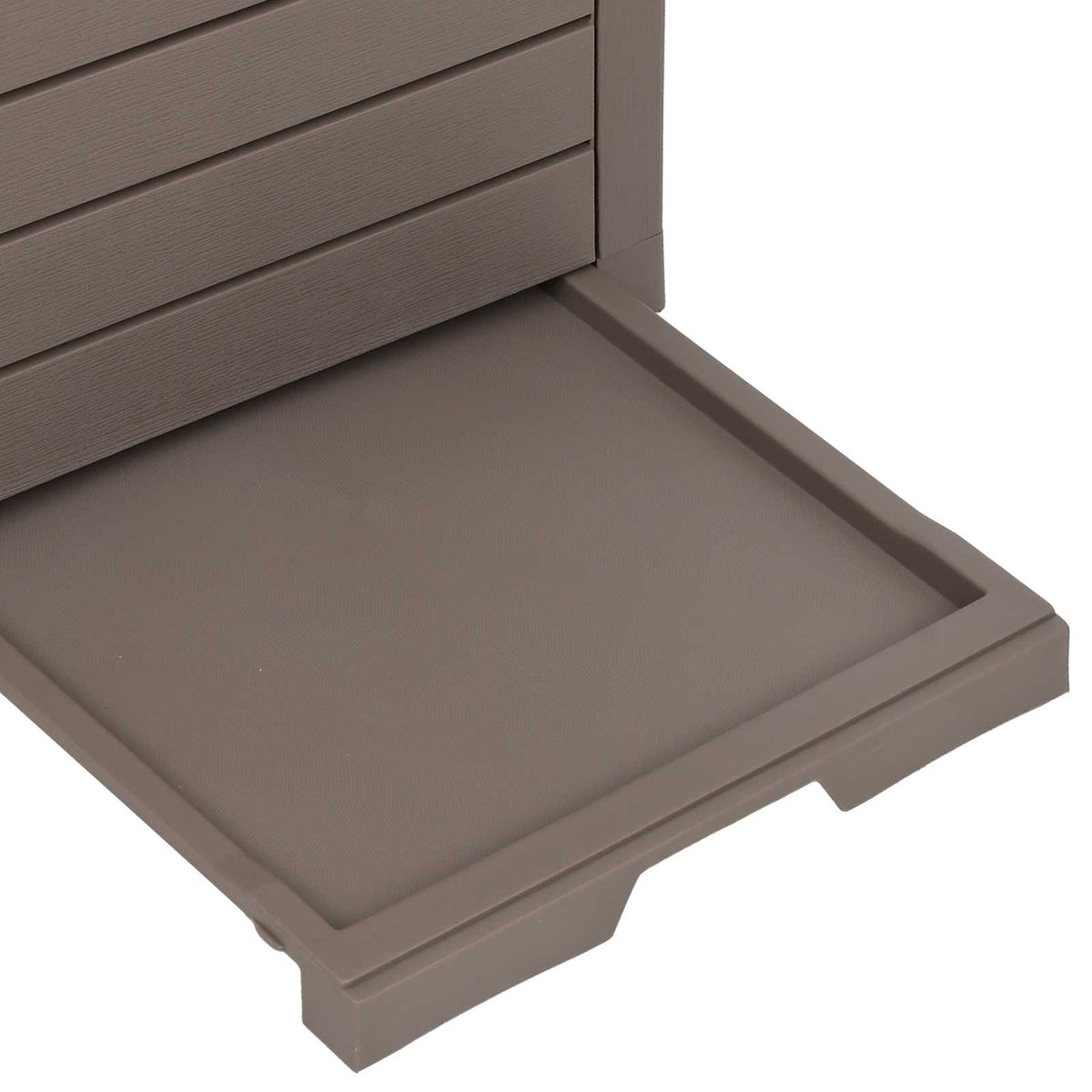 vidaXL Outdoor Garbage Bin Light Brown 41x41x86 cm Polypropylene