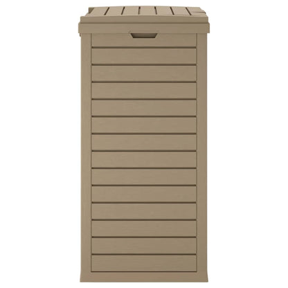 vidaXL Outdoor Garbage Bin Light Brown 41x41x86 cm Polypropylene