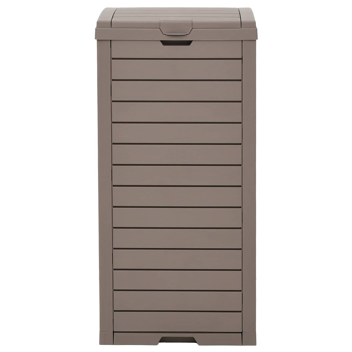vidaXL Outdoor Garbage Bin Light Brown 41x41x86 cm Polypropylene