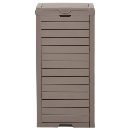 vidaXL Outdoor Garbage Bin Light Brown 41x41x86 cm Polypropylene