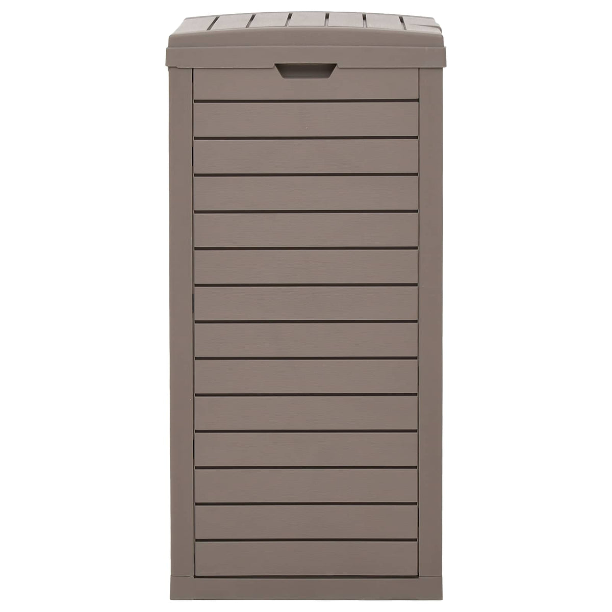 vidaXL Outdoor Garbage Bin Light Brown 41x41x86 cm Polypropylene