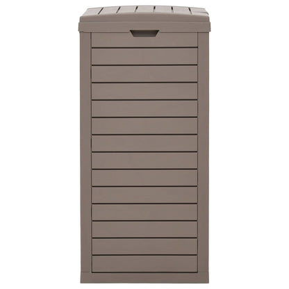 vidaXL Outdoor Garbage Bin Light Brown 41x41x86 cm Polypropylene