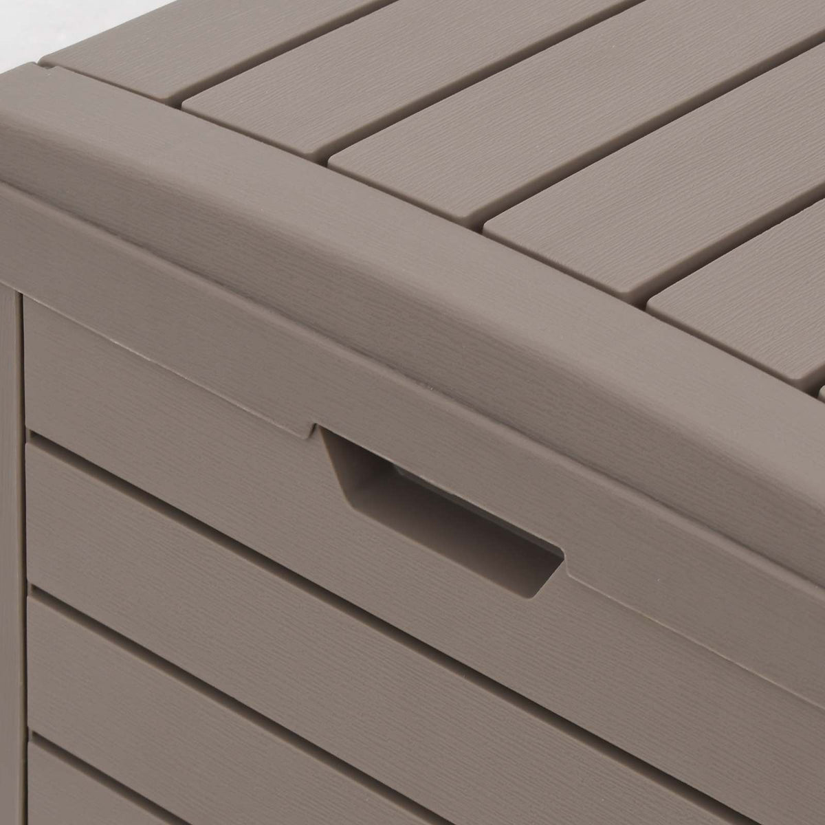vidaXL Outdoor Garbage Bin Light Brown 78x41x86 cm Polypropylene