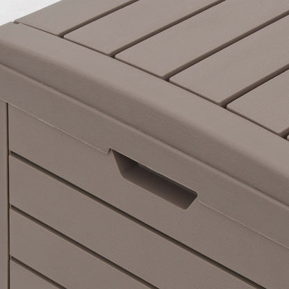 vidaXL Outdoor Garbage Bin Light Brown 78x41x86 cm Polypropylene