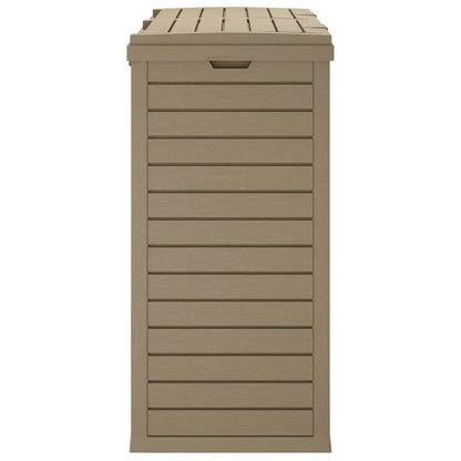 vidaXL Outdoor Garbage Bin Light Brown 78x41x86 cm Polypropylene
