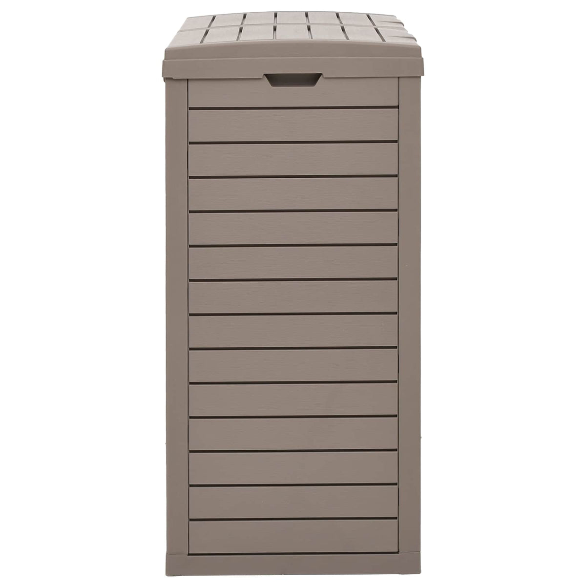 vidaXL Outdoor Garbage Bin Light Brown 78x41x86 cm Polypropylene