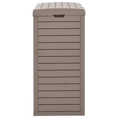 vidaXL Outdoor Garbage Bin Light Brown 78x41x86 cm Polypropylene