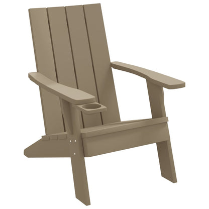 vidaXL Garden Adirondack Chair | Light brown | Polypropylene (PP) | Medium