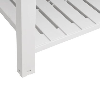 vidaXL Garden Raised Bed White 110x45x79 cm Polypropylene