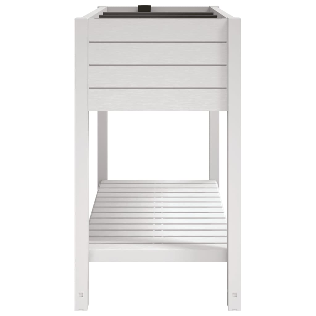 vidaXL Garden Raised Bed White 110x45x79 cm Polypropylene