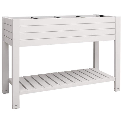 vidaXL Garden Raised Bed White 110x45x79 cm Polypropylene