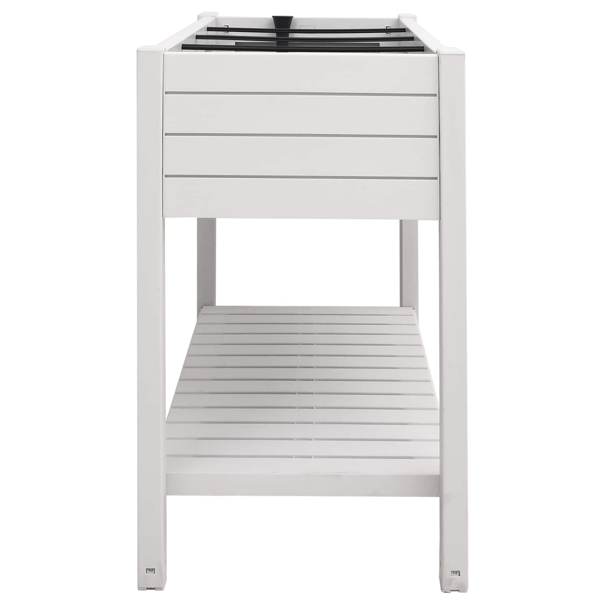 vidaXL Garden Raised Bed White 110x45x79 cm Polypropylene