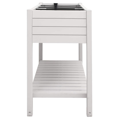 vidaXL Garden Raised Bed White 110x45x79 cm Polypropylene
