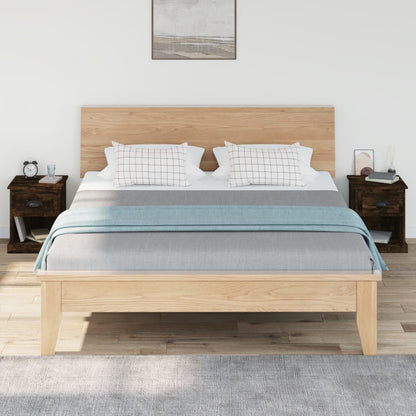 vidaXL Bedside Cabinets 2 pcs Smoked Oak 39x39x47.5 cm Engineered Wood