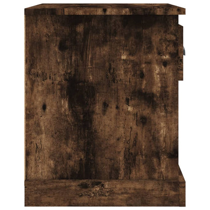 vidaXL Bedside Cabinets 2 pcs Smoked Oak 39x39x47.5 cm Engineered Wood