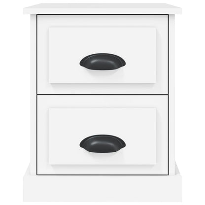 vidaXL Bedside Cabinet White 39x39x47.5 cm Engineered Wood