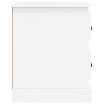 vidaXL Bedside Cabinet White 39x39x47.5 cm Engineered Wood