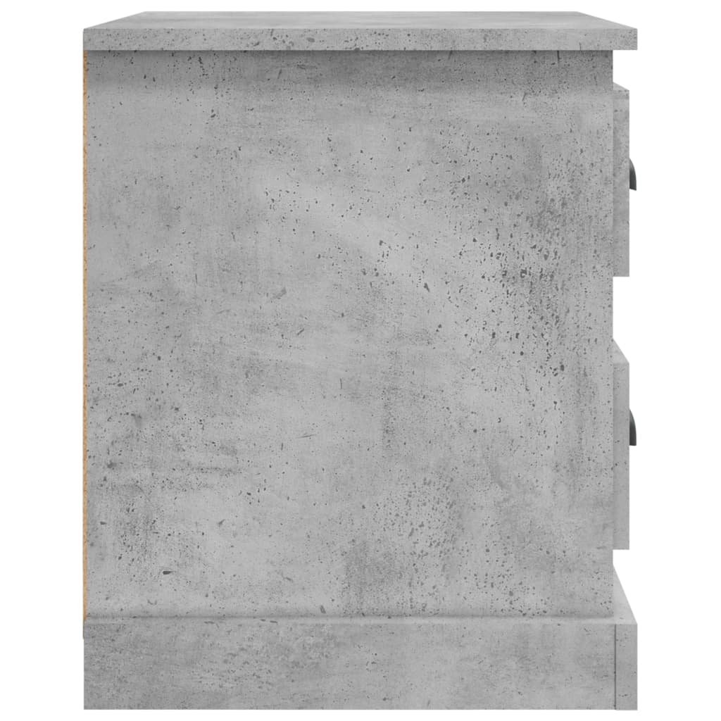 vidaXL Bedside Cabinets 2 pcs Concrete Grey 39x39x47.5 cm Engineered Wood