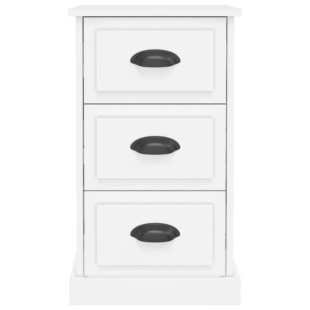 vidaXL Bedside Cabinet White 39x39x67 cm Engineered Wood