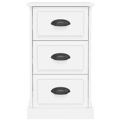 vidaXL Bedside Cabinet White 39x39x67 cm Engineered Wood