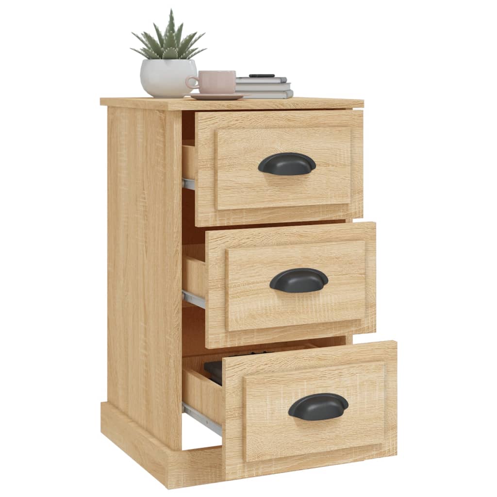 vidaXL Bedside Cabinet Sonoma Oak 39x39x67 cm Engineered Wood