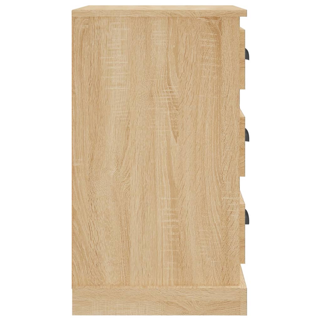 vidaXL Bedside Cabinet Sonoma Oak 39x39x67 cm Engineered Wood