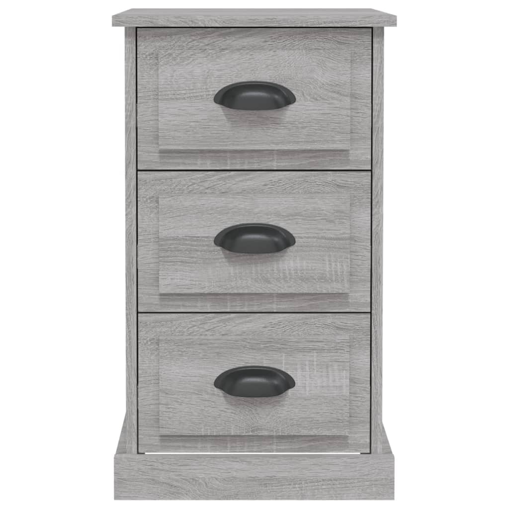 vidaXL Bedside Cabinet Grey Sonoma 39x39x67 cm Engineered Wood