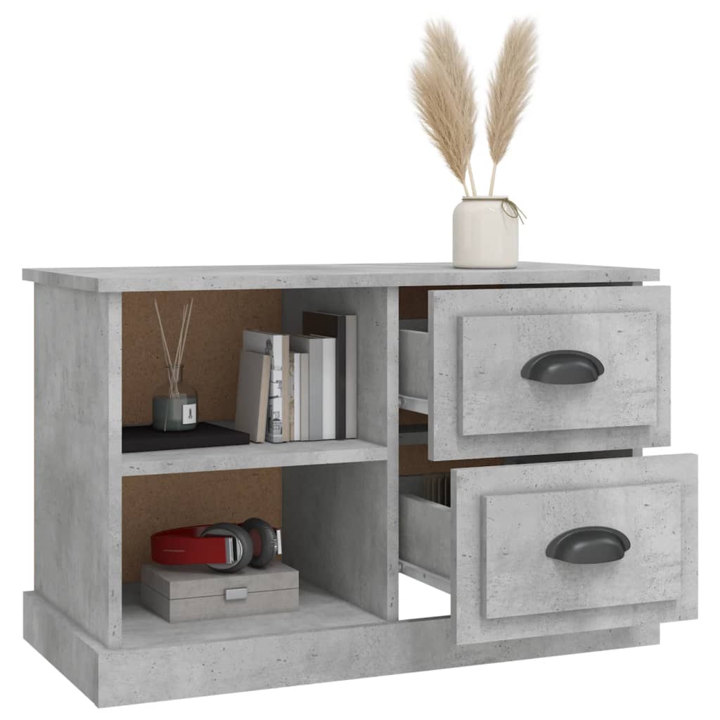 vidaXL TV Cabinet Concrete Grey 73x35,5x47,5 cm Engineered Wood