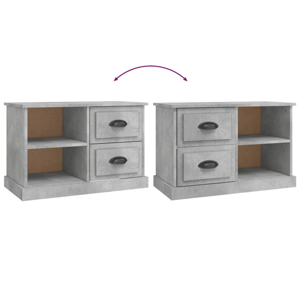 vidaXL TV Cabinet Concrete Grey 73x35,5x47,5 cm Engineered Wood