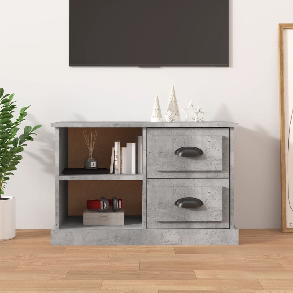 vidaXL TV Cabinet Concrete Grey 73x35,5x47,5 cm Engineered Wood