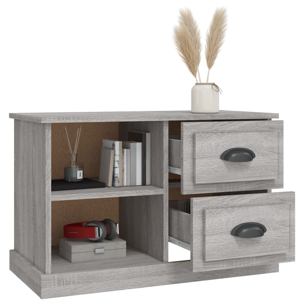 vidaXL TV Cabinet Grey Sonoma 73x35.5x47.5 cm Engineered Wood