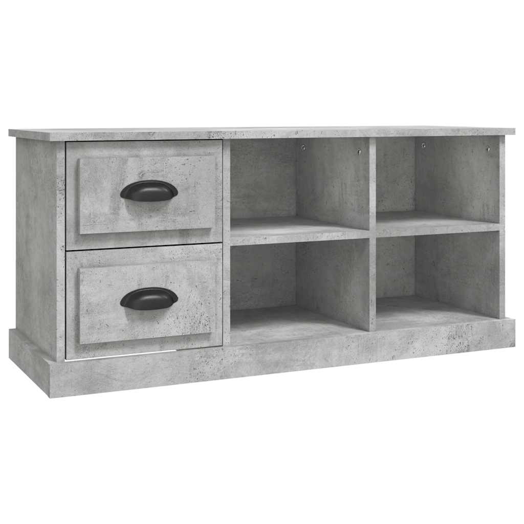vidaXL TV Cabinet Concrete Grey 102x35,5x47,5 cm Engineered Wood