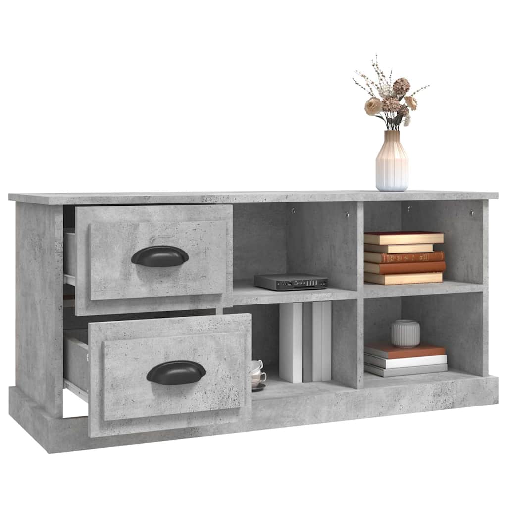 vidaXL TV Cabinet Concrete Grey 102x35,5x47,5 cm Engineered Wood