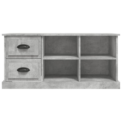 vidaXL TV Cabinet Concrete Grey 102x35.5x47.5 cm Engineered Wood