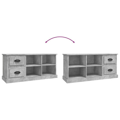 vidaXL TV Cabinet Concrete Grey 102x35,5x47,5 cm Engineered Wood