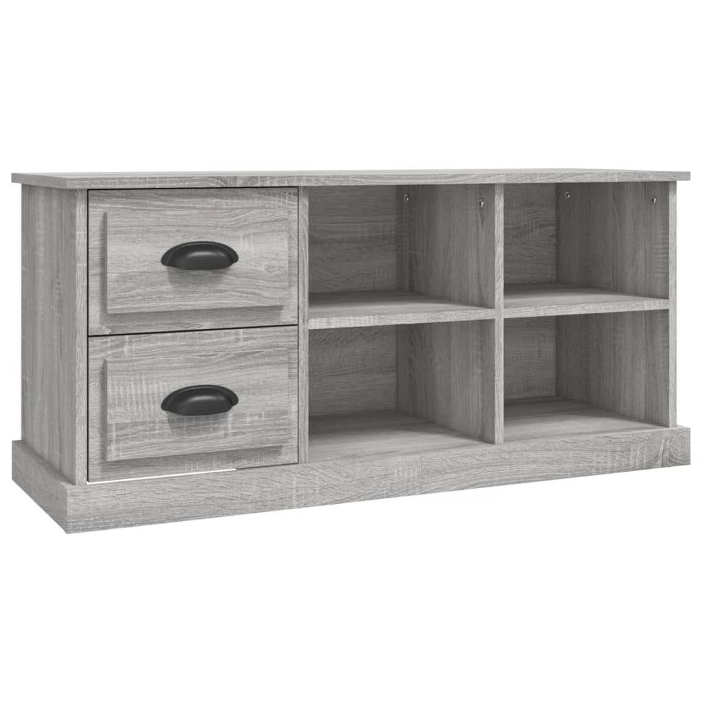 vidaXL TV Cabinet Grey Sonoma 102x35.5x47.5 cm Engineered Wood