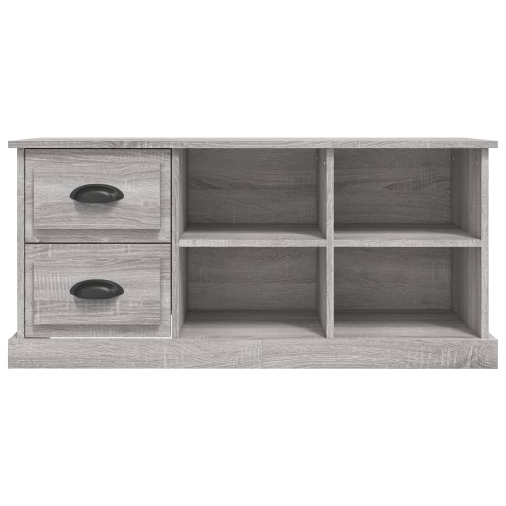 vidaXL TV Cabinet Grey Sonoma 102x35.5x47.5 cm Engineered Wood