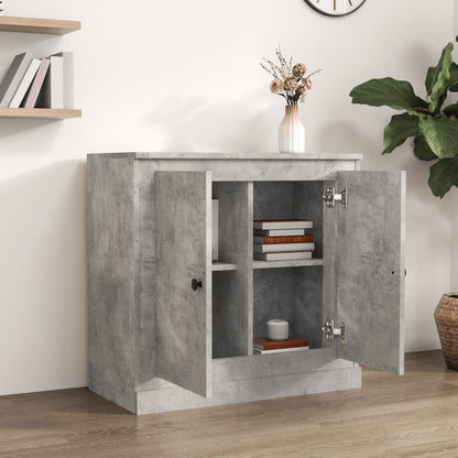 vidaXL Sideboard Concrete Grey 70x35,5x67,5 cm Engineered Wood