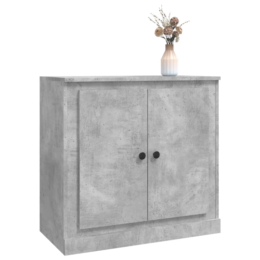 vidaXL Sideboard Concrete Grey 70x35,5x67,5 cm Engineered Wood