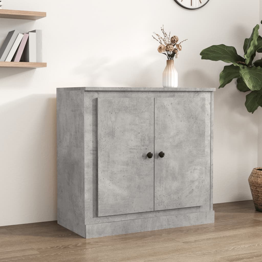 vidaXL Sideboard Concrete Grey 70x35,5x67,5 cm Engineered Wood